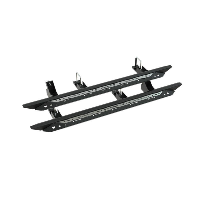 Gobi-X Premium Rock Sliders on a Toyota Land Cruiser 70 Series Double Cab