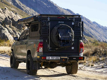Alu-Cab spare wheel mount on the rear door of a Canopy Camper, photo 3