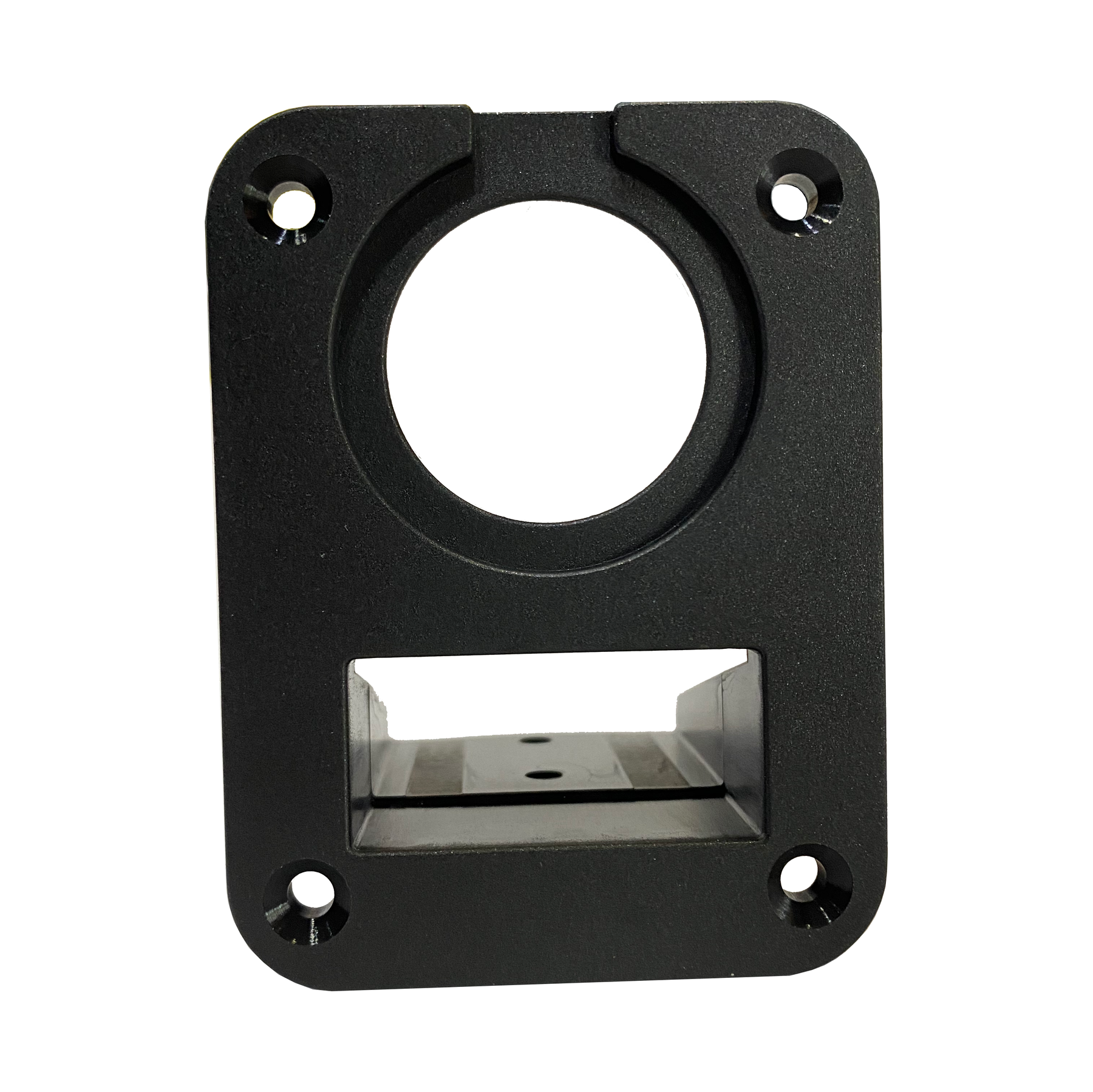 Lumeno blank square connector panel for a 50A connector and socket, 60mm x 79mm