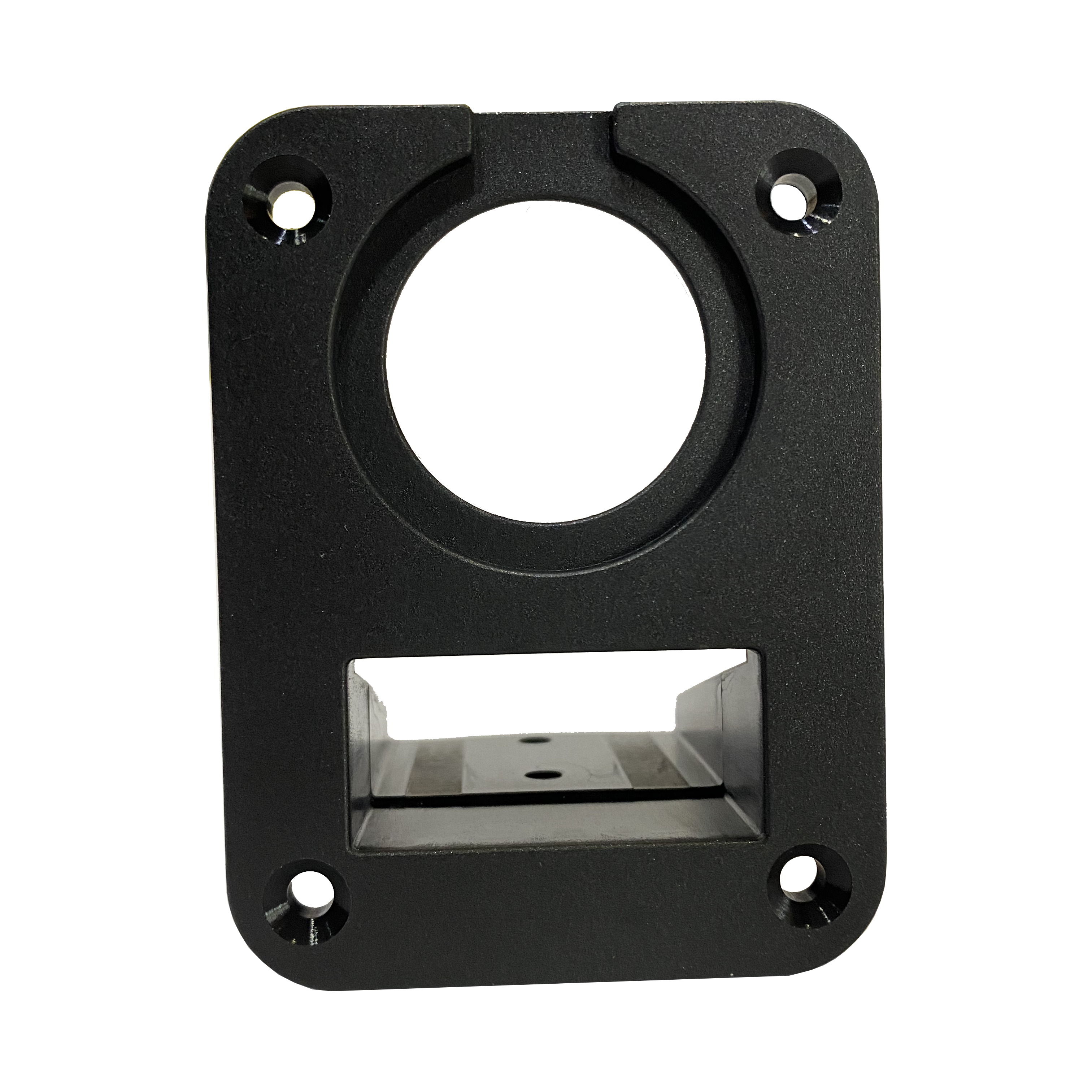 Lumeno blank square connector panel for a 50A connector and socket, 60mm x 79mm
