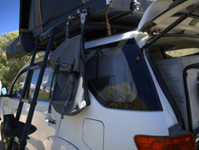 Alu-Cab Shoe / Mud Bag mounted on cargo rails, photo 2
