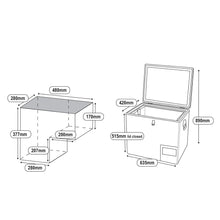 National Luna NL40 fridge dimensions from 4Matt Campers Cape Town