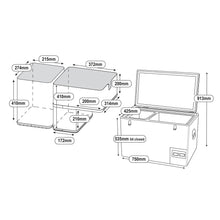 National Luna NL60 Smart Dual fridge freezer detail from 4Matt Campers