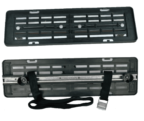 Holdfast Number Plate Holder for a rear-mounted bike carrier