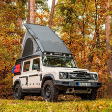 Alu-Cab Shadow Awning to Silenus bracket for an INEOS Grenadier