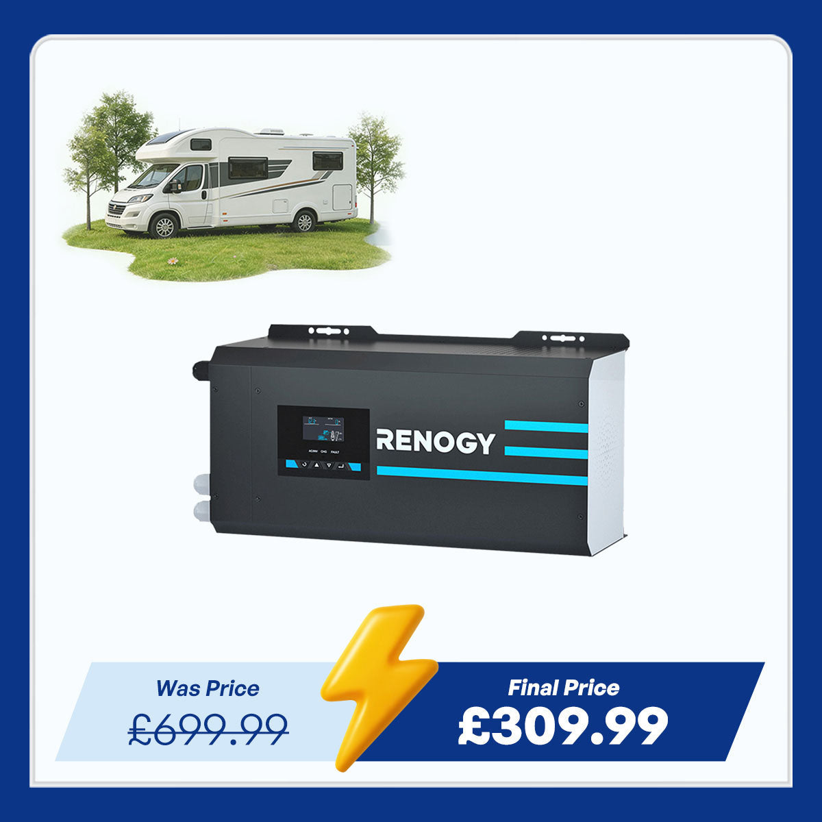 Renogy CORE 12V 2000W pure sine wave inverter charger 230V for caravans, Cape Town, Western Cape