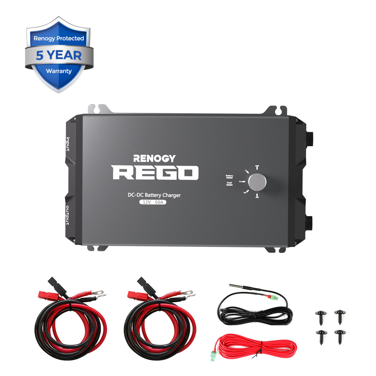Renogy REGO 12V 60A DC-DC battery charger with Bluetooth, supplied by 4Matt Campers in Cape Town, Western Cape