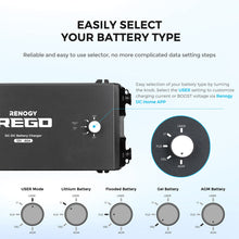Renogy REGO 60A DC-DC charger monitored via the Renogy DC Home Bluetooth app