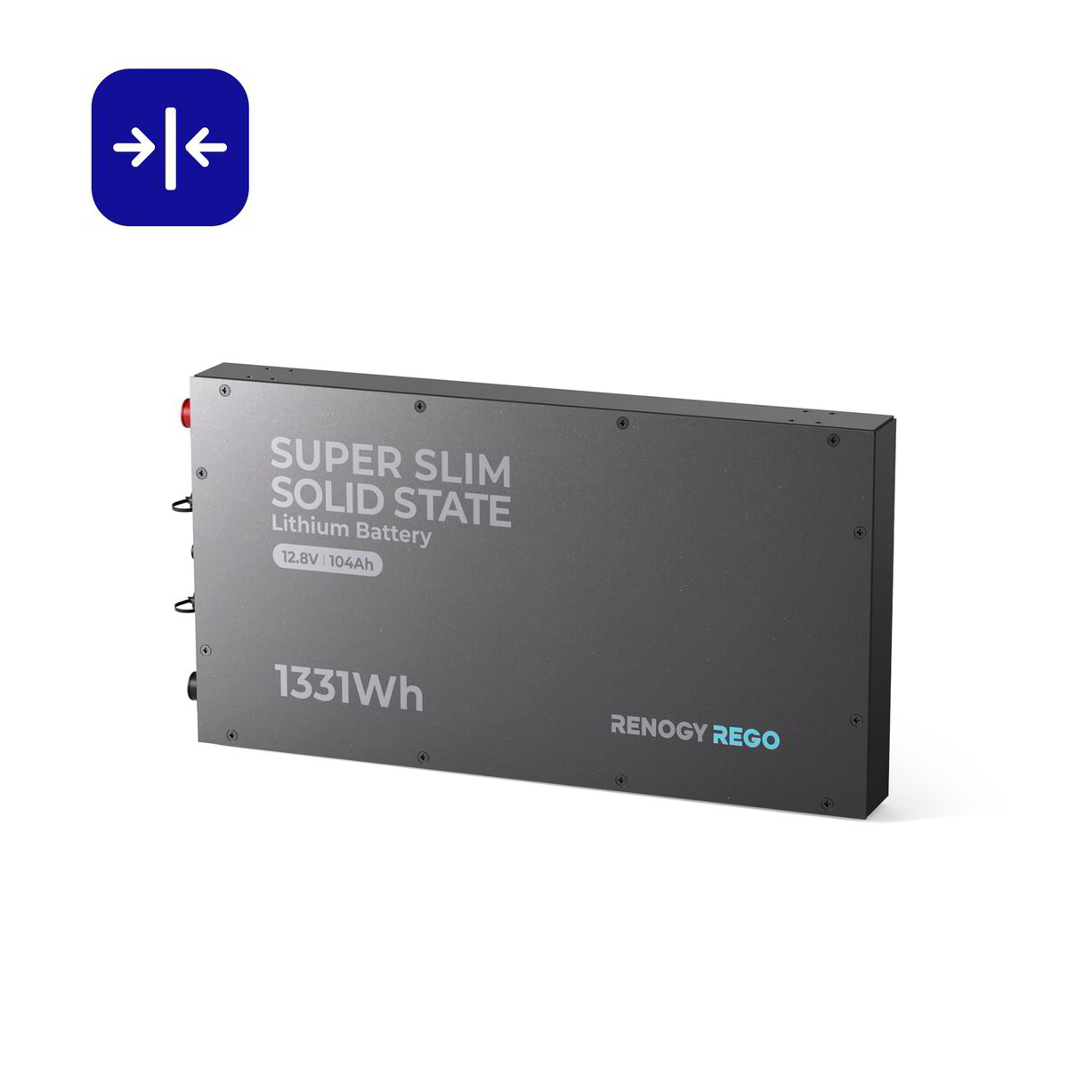 Renogy REGO 12V 104Ah Super Slim solid-state LiFePO4 lithium battery — 4Matt Campers Western Cape