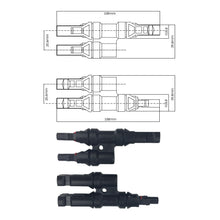 Renogy Y branch connector dimensions