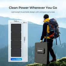 Renogy portable solar suitcase folded closed for transport