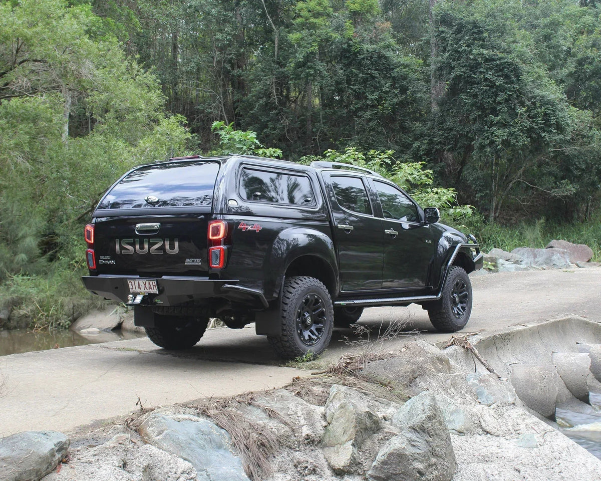 Ironman 4x4 rear protection tow bar for the Isuzu KB D-Max RG/RT 2012-2021