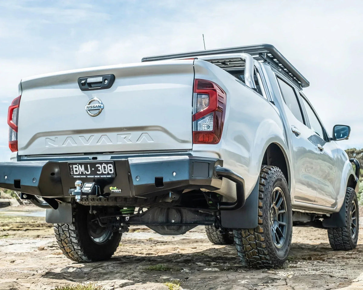 Ironman 4x4 rear protection tow bar for the Nissan D23 Navara 2021+