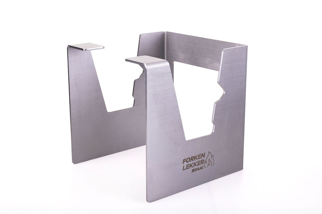 Forken Lekker Braai Rib Stand – Stainless Steel – image 1