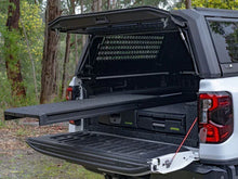 Ironman roller drawers extended with gear loaded
