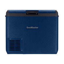 SnoMaster SMLS-60D 60L dual compartment fridge/freezer in blue, photo 2