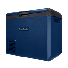 SnoMaster SMLS-60D 60L dual compartment fridge/freezer in blue, photo 3