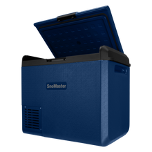 SnoMaster SMLS-60D 60L dual compartment fridge/freezer in blue, photo 4