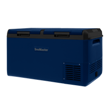 SnoMaster SMLS-70 75L dual compartment fridge/freezer in blue, photo 2