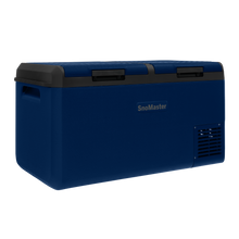 SnoMaster SMLS-70 75L dual compartment fridge/freezer in blue