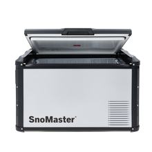 SnoMaster SMRV-60 60L single compartment fridge/freezer in silver with black trim, photo 6