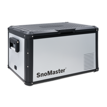SnoMaster SMRV-60 60L single compartment fridge/freezer in silver with black trim