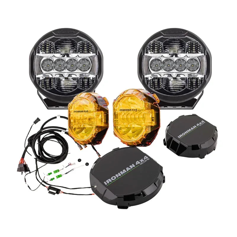 Ironman 4x4 Scope 9 inch LED driving light kit, combo beam