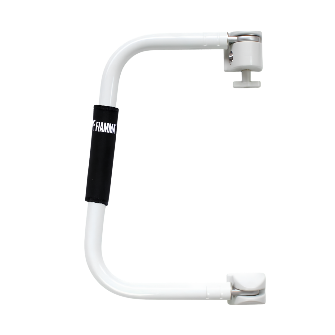 Fiamma Security 46 grab handle and door lock, white