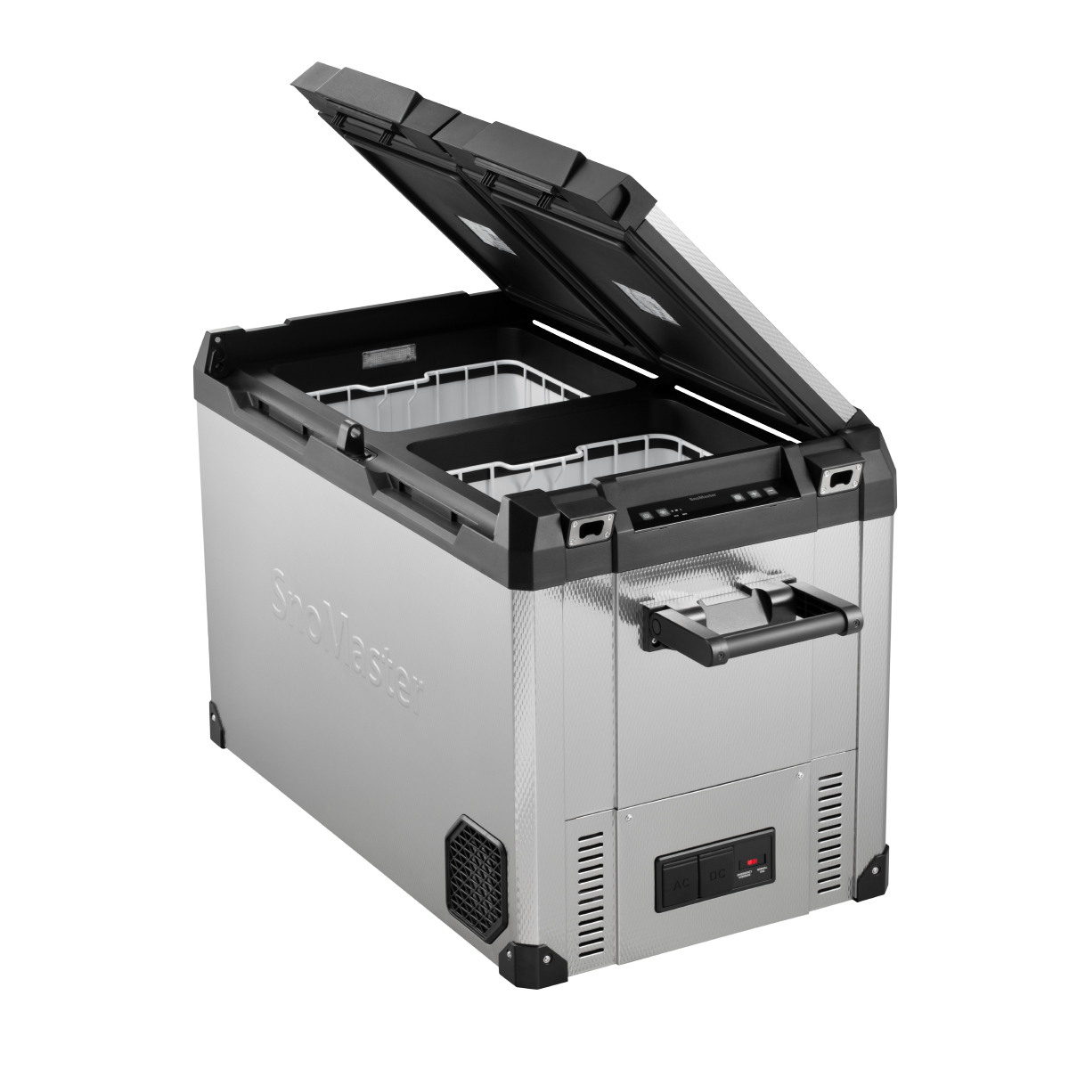 SnoMaster SMEX-78D 78L dual compartment fridge/freezer in stainless steel