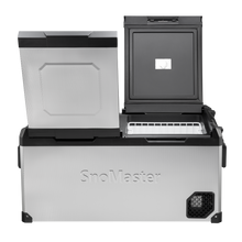 SnoMaster SMEX-96D 98L dual compartment fridge/freezer in stainless steel, photo 5