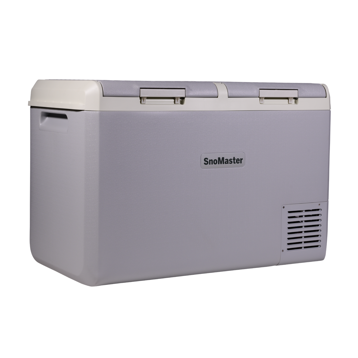 SnoMaster SMLS-100D 95L dual compartment fridge/freezer in grey