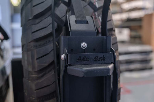 Alu-Cab Can Crusher Spare Wheel Mount fitted to a spare tyre, photo 3