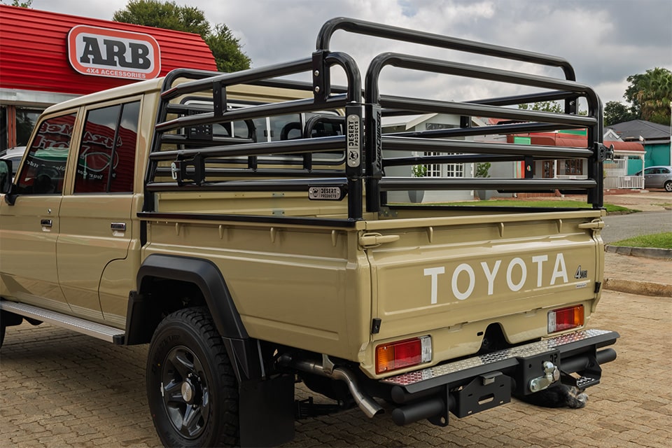 Desert Standard Cattle Rails — Toyota Land Cruiser 79 Series Double Cab