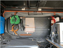 Alu-Cab Canopy Camper side door grid with gas struts, photo 2