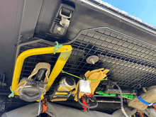 Alu-Cab Canopy Camper side door grid with gas struts, photo 3
