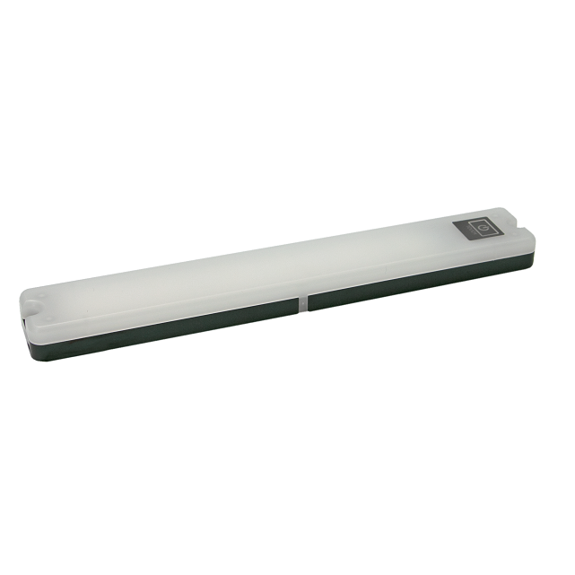 Lumeno touch dimmable tri-colour LED strip glowing in white, red and amber
