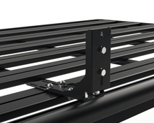 Holdfast Awning Bracket clamped onto a roof rack bar, photo 3