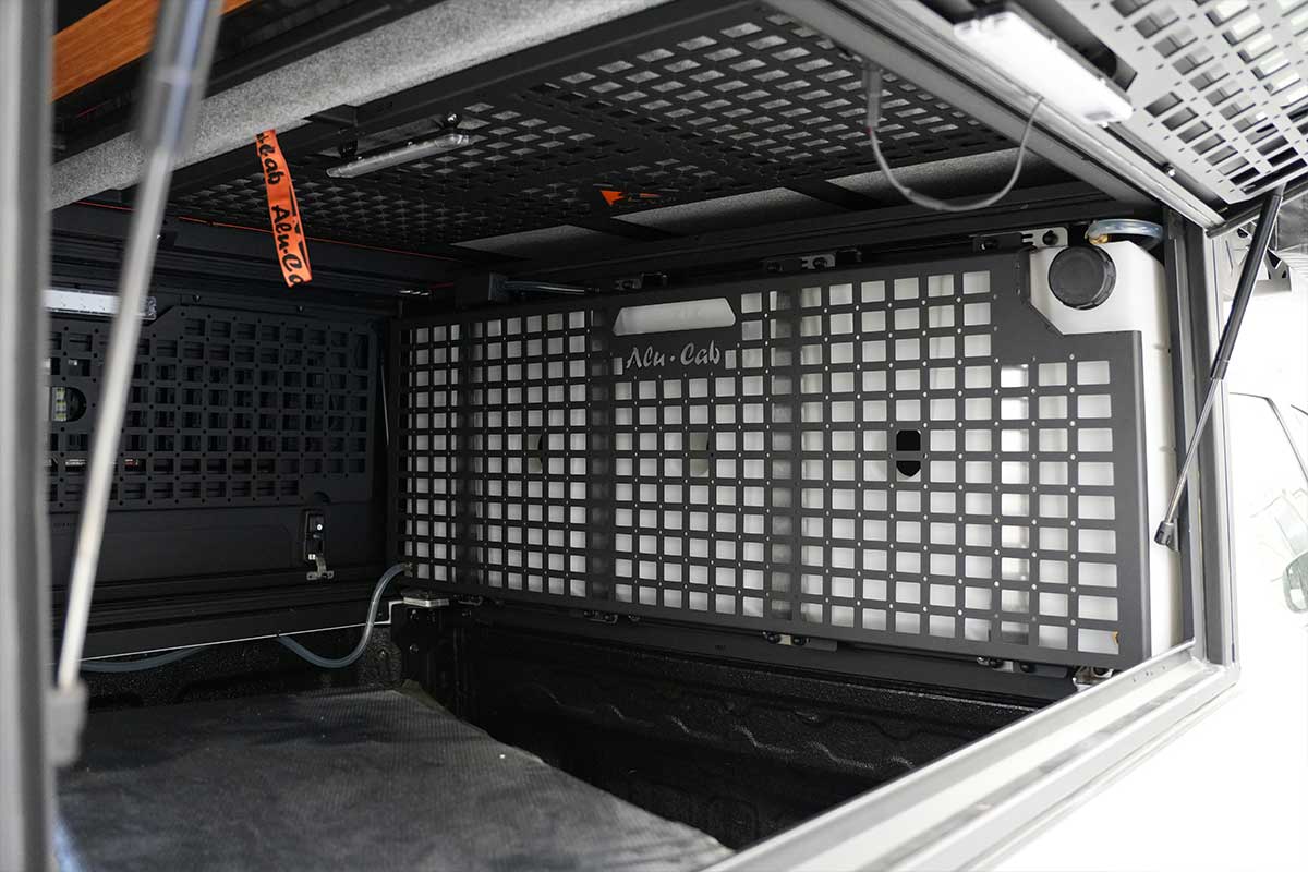 Alu-Cab Water Tank MOLLE Kit fitted in a ModCAP