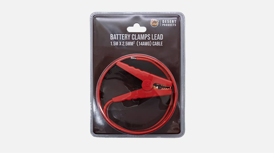 Desert 1.5m Battery Clamp Cable