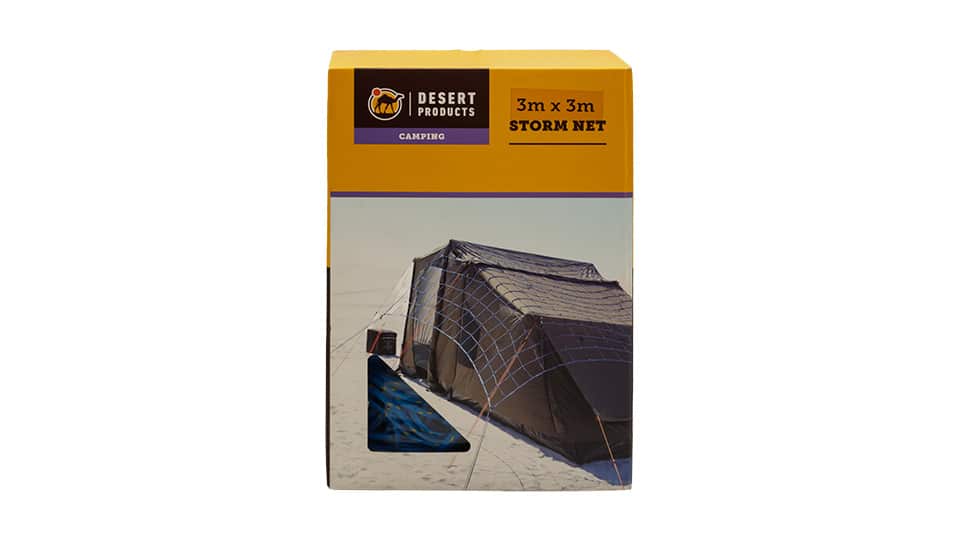 Desert Storm Net 3m x 3m (Guy Ropes included)