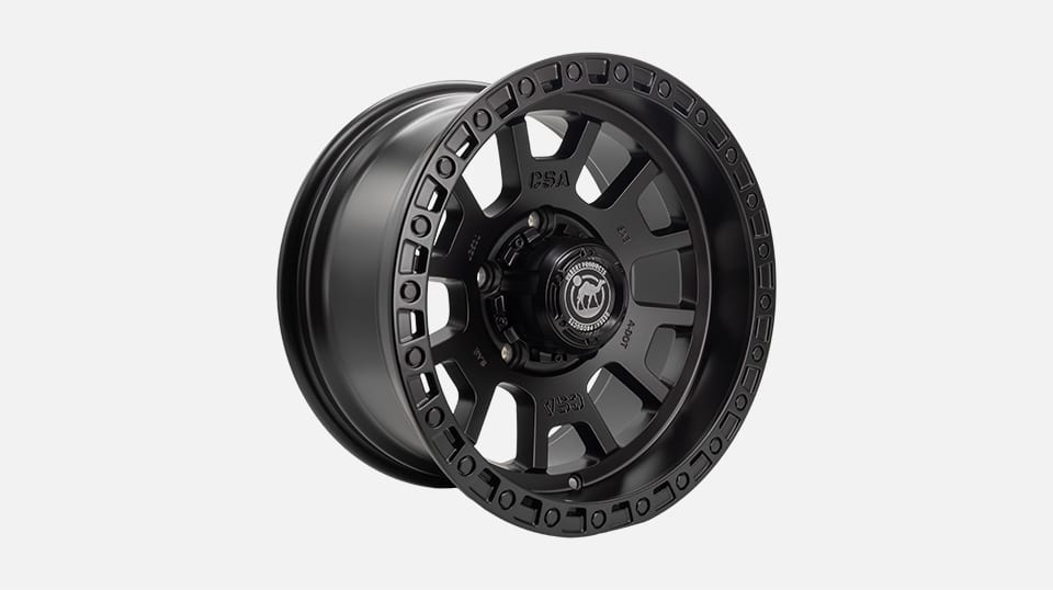 Desert Kinetic Satin Black Alloy Wheel With Black Cap