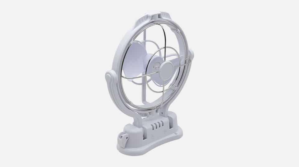 Desert 12V Flexible 8′ Quiet 2 blades Marine Fan