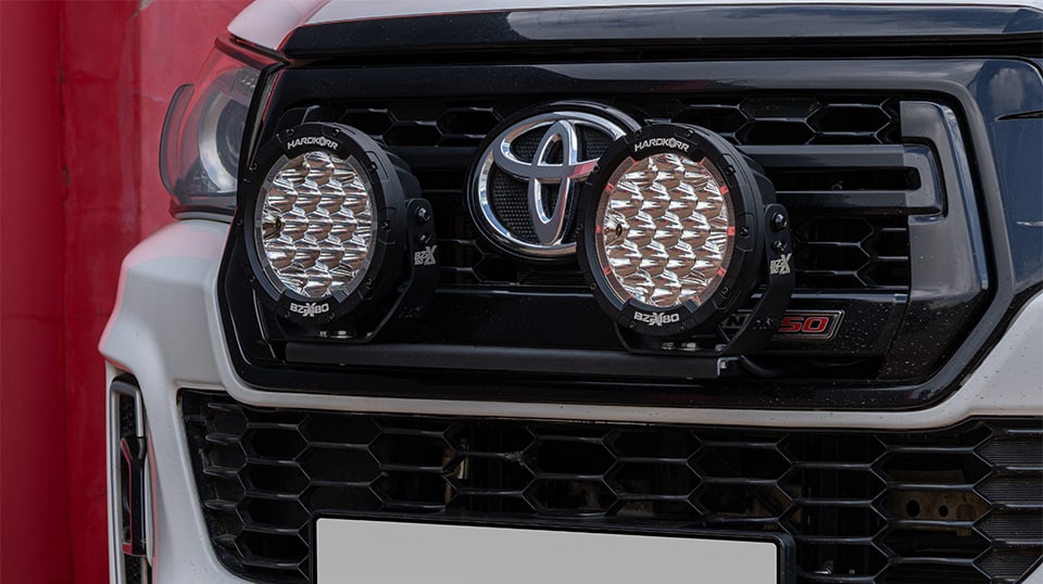 Desert Grill Spotlight Bracket — Hilux Revo