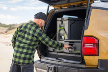 Ironman 4x4 drawer system detail in Prado 250