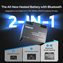 Renogy 12V 100Ah PRO Smart Lithium Battery — 2-in-1 Bluetooth and self-heating