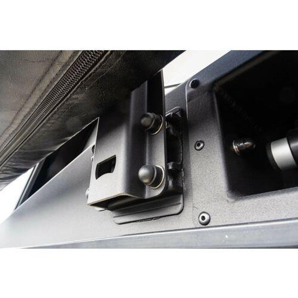 Alu-Cab Shadow Awning bracket mounted on the Silenus roof conversion, INEOS Grenadier