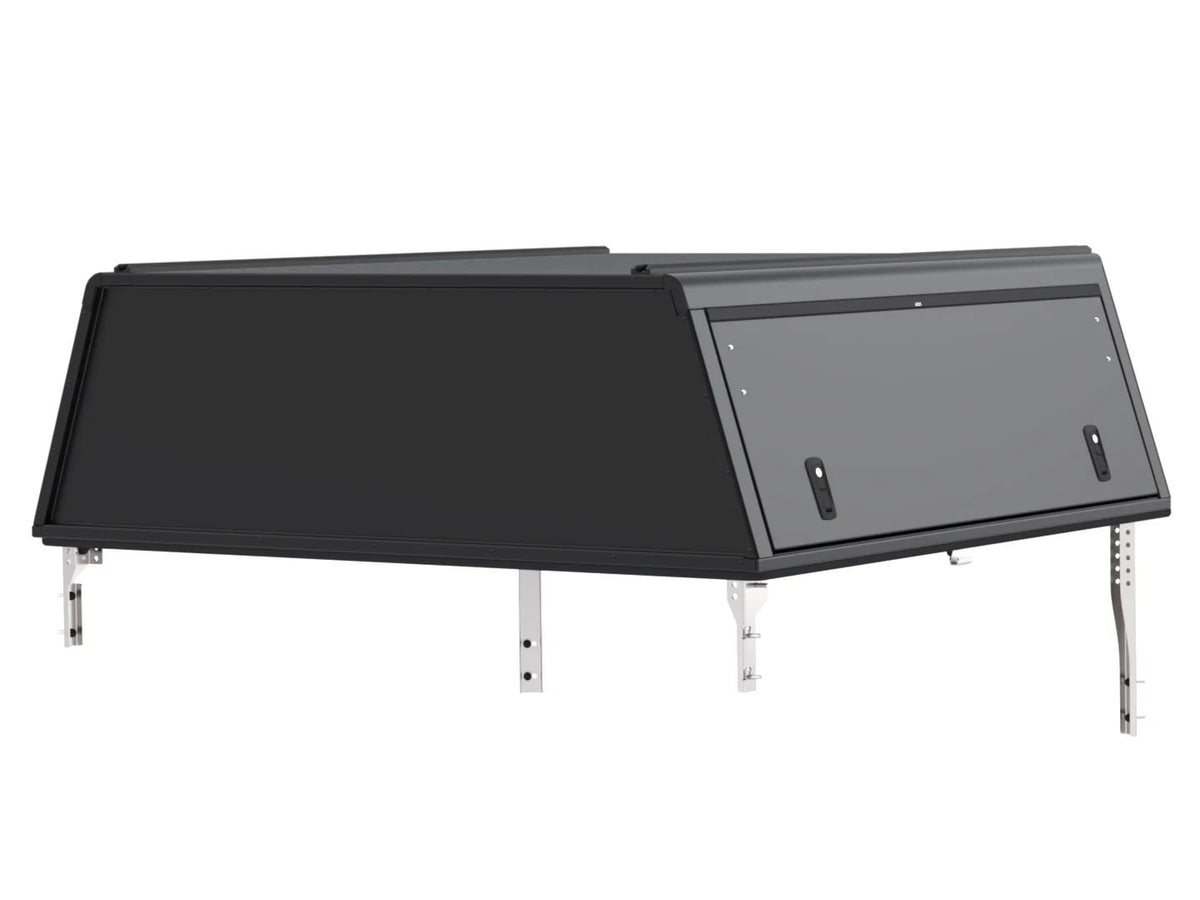 Alu-Cab Guard Canopy Double Cab, Black Smooth, canopy only