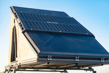 Alu-Cab LT-50 roof Molle plate on the open tent