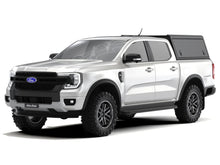 Alu-Cab Explorer Canopy, Black Smooth, on Ford Ranger 2022+ double cab