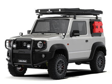 Suzuki Jimny 3-door with the Alu-Cab 10L red fuel jerry can on the rear quarter, render